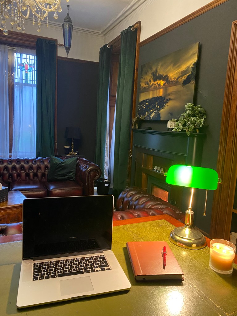 Online trauma therapy set up